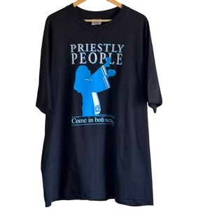 Vintage 90s Priestly People Come In Both Sexes Women's Ordination Shirt 2XL XXL